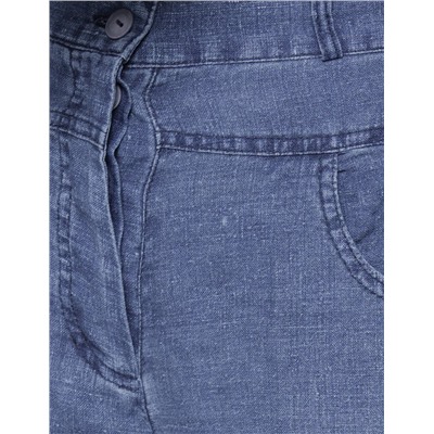 Брюки льняные джинсы 3338 с карманами