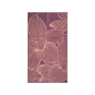 6с103.412ж1 Ночная лилия (орхидея1) Полотенце махровое 50х90см