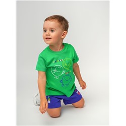 Летний комплект: Футболка, шорты "Smile" для мальчика (782122844)