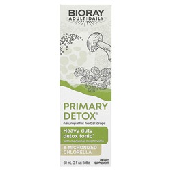 Bioray Primary Detox, тоник для глубокой детоксикации, без алкоголя - 60 мл - Bioray