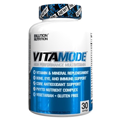 EVLution Nutrition VitaMode, Высокоэффективные мультивитамины, 60 таблеток