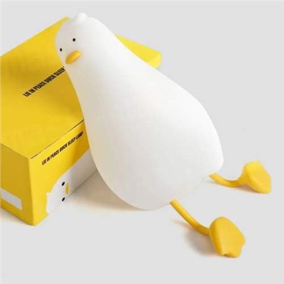 Детский силиконовый ночник УТКА IN PEACE DUCK SLEEP LAMP Instruction For Use с сенсорным управлением оптом