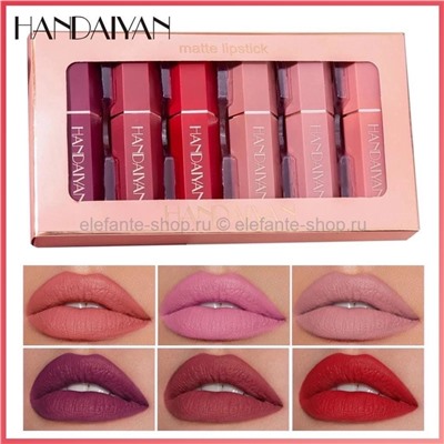 Набор из шести матовых помад HANDAIYAN Matte Lipstick (106)