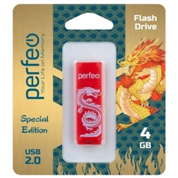 4Gb Perfeo C04 Red Dragon USB 2.0 (PF-C04RD004)