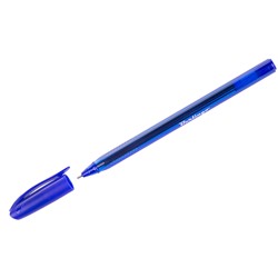 Ручка шариковая Berlingo "Triangle 100T" синяя, 0,7мм, трехгран., игольчатый стержень CBp_07105
