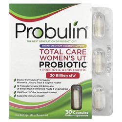 Probulin Total Care Women's UT Пробиотик, 20 миллиардов КОЕ, 30 капсул