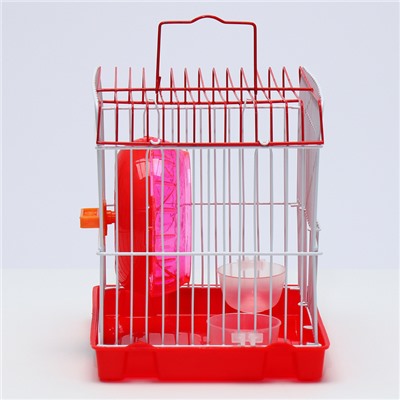 Клетка для грызунов укомплектованная RT-2q, 22 х 16 х 20 см, красная (фасовка 30 шт)