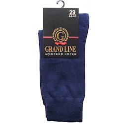 Цена за 5 пар! Носки мужские GRAND LINE (М-150, градиент), тёмно-синий, р. 29