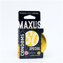 Презервативы точечно-ребристые MAXUS Special №3 ж/к