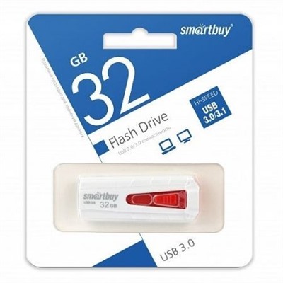 32Gb SmartBuy Iron White USB 3.0 (SB32GBIR-W3)