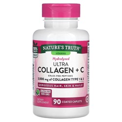 Nature's Truth Ultra Collagen + C, 90 капсул, покрытых оболочкой