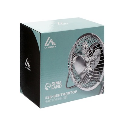 Вентилятор Luazon LOF-06, настольный, 2.5 Вт, 12 см, пластик, черный