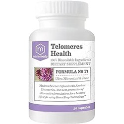 Telomeres Health Ayurvedic Supplement Formula with Astragalus, Curcumin, Vitament D3, Magnesium and Ginger - 30 Capsules