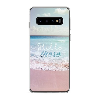 Силиконовый чехол Hello there на Samsung Galaxy S10