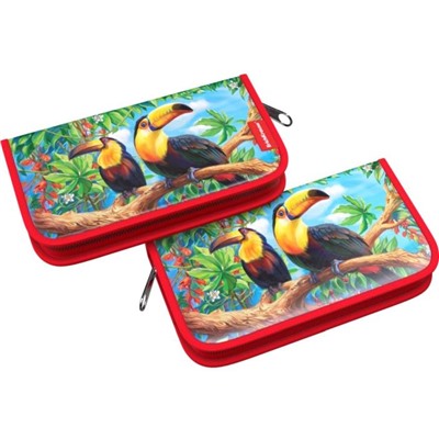 ErichKrause® Пластиковый пенал-книжка без наполнения "Toucan" 110x205x25мм  арт.46873