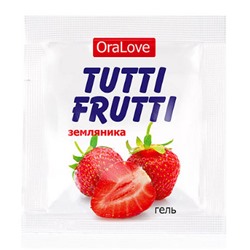OraLove Лубрикант Tutti-Frutti земляника, 4 гр