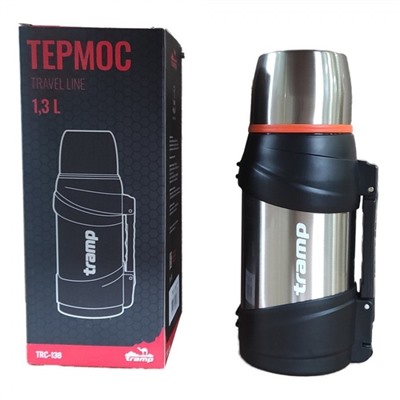 Термос Tramp TRC-138, Travel-1300, металлик