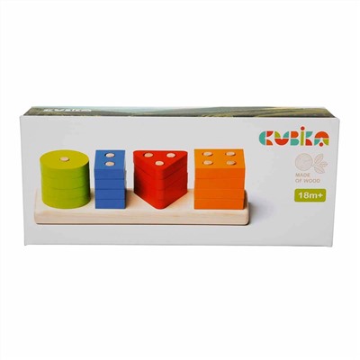 CUBIKA.15337/LSG 2 Сортер "Геометрические фигуры-2" 16 дет.