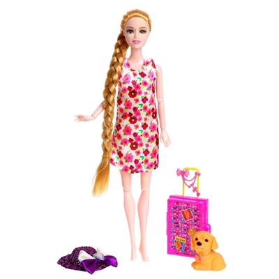 Кукла-модель шарнирная «Даша» в платье, с аксессуарами, МИКС, уценка