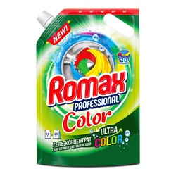 Romax Professional Средство для стирки Color Дой-пак 1,5кг