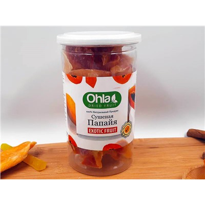 Папайя сушеная в банке  "Ohla" 400гр 1шт