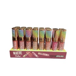 Матовые жидкие помады для губ Miss Royal Lip Matte Color Gloss (ряд 12шт)