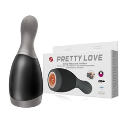 Мастурбатор PRETTY LOVE с подзарядкой от USB, 12 функций вибрации, функция памяти