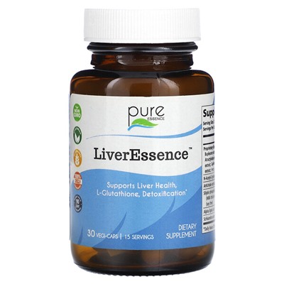 Pure Essence LiverEssence, 30 растительных капсул