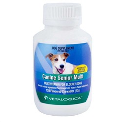 Vetalogica Canine Senior Multi für Hunde - 120 Kauartikel