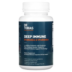 Dr. Tobias Deep Immune, Пробиотики и Пребиотики - 60 капсул с замедленным высвобождением - Dr. Tobias