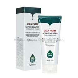 Пенка для умывания FarmStay Cica Farm Nature Solution Cleansing Foam, 180 мл (51)