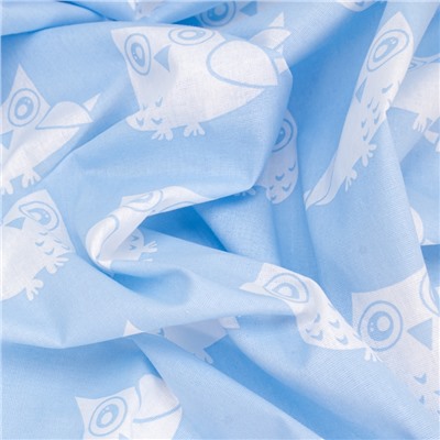 Ткань на отрез бязь плательная 150 см 1682/3 цвет голубой