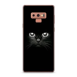 Силиконовый чехол Взгляд черной кошки на Samsung Galaxy Note 9