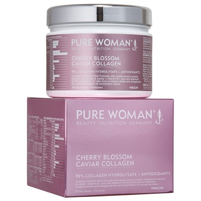 Hech Cherry Blossom Caviar Collagen Nahrungsmittel Pure Woman, 180 g