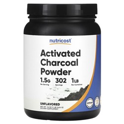 Nutricost Activated Charcoal Powder, Unflavored, 16 oz (454 g)