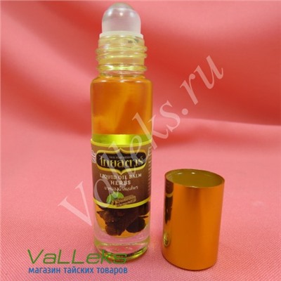 Натуральные масляные бальзамы ингаляторы с эфирными маслами лекарственных растений ThaiStar Liquid Oil Balm