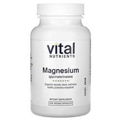 Vital Nutrients Магний - 100 веганских капсул - Vital Nutrients