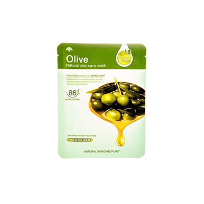 Питательная и увлажняющая тканевая маска для лица Olive