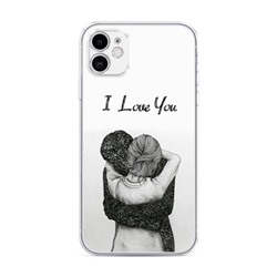 Силиконовый чехол I love you 1 на iPhone 11