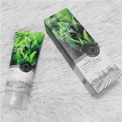 Пенка для умывания 3W Clinic Green Tea Foam Cleansing, 100 мл (51)