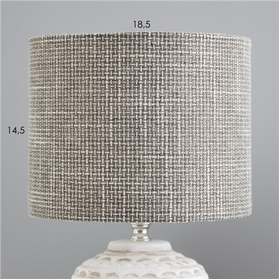 Настольная лампа "Асни" Е14 40Вт бело-коричневый 19х19х32 см RISALUX