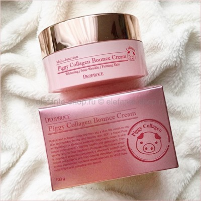 Крем для лица со свиным коллагеном Deoproce Piggy Collagen Bounce Cream 100g (51)