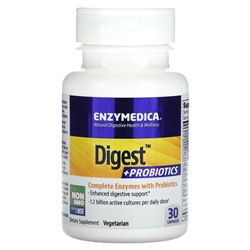 Enzymedica Дайджест + пробиотики, 30 капсул
