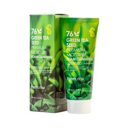 Farmstay Green Tea Seed Premium Moisture Очищающая пенка на основе зеленого чая