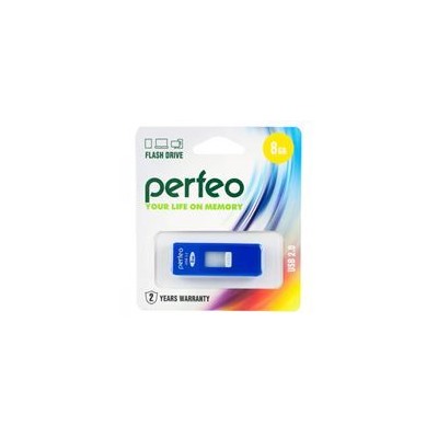 8Gb Perfeo S03 Blue USB 2.0 (PF-S03N008)