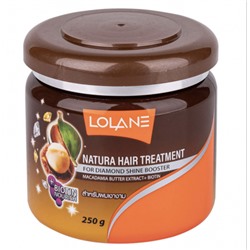Маска Lolane для здорового сияния волос. Экстракт масла Макадамии + Биотин, 250 гр