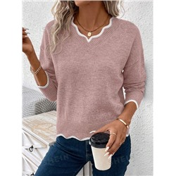 SHEIN LUNE Colorblock-pullover Für Damen