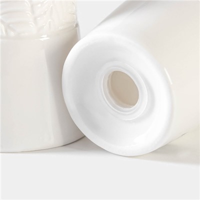 Набор для специй фарфоровый Magistro Сrotone, 2 предмета: солонка, перечница, 90 мл, 6×7,5 см, цвет белый