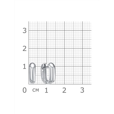 Серьги родированные серебро 925*