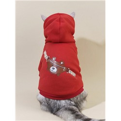PETSIN PETSIN Netter Cartoon Muster, Hoodie mit mit Haustier Bär Einzelne Schulter Rucksack Design, für Beide Katze und Hund